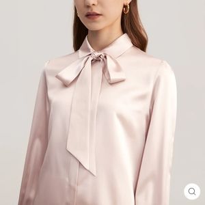 LilySilk MIM 2 in 1 Silk Shirt Pale pink